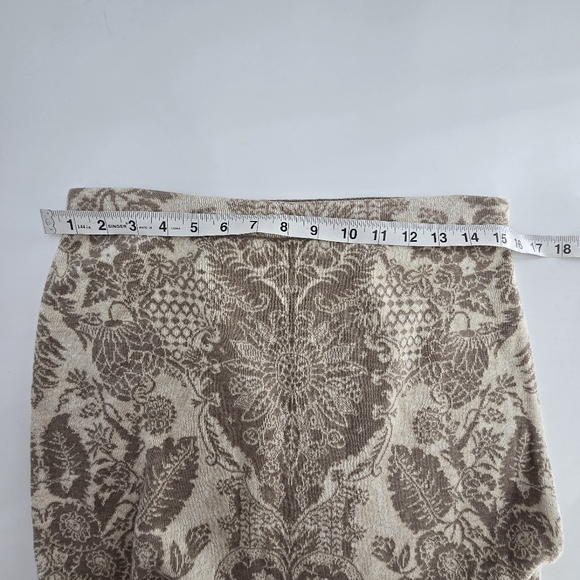 Peruvian connection beige grey vintage design pima cotton skirt Medium - Picture 5 of 5